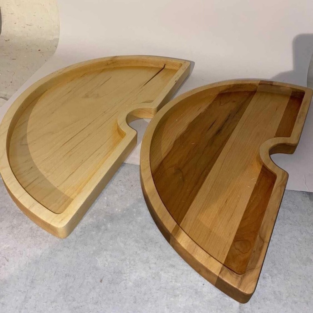 Handmade Wood Rainbow Shape Charcuterie Boards